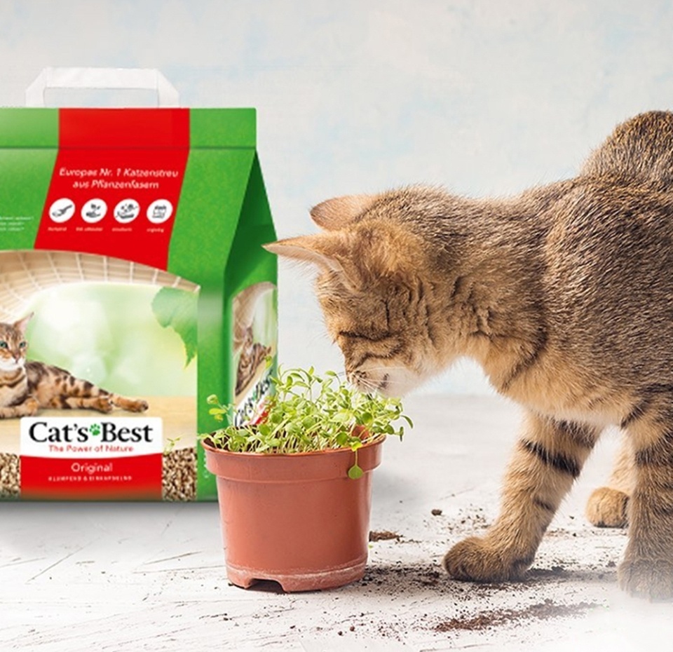 

Наполнитель для туалета Cat's Best древесный 2.1 кг