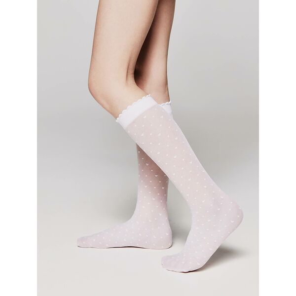 Получулки (гольфы) для девочек нарядные CONTE ELEGANT MOLLY, р.18, nero