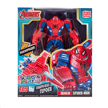 

Игрушка KiddiePlay Marvel трансформер Спайдермен Avengers, Китай