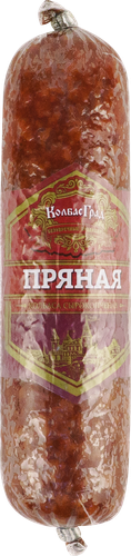 

Колбаса КолбасГранд Пряная сырокопченая 235 г