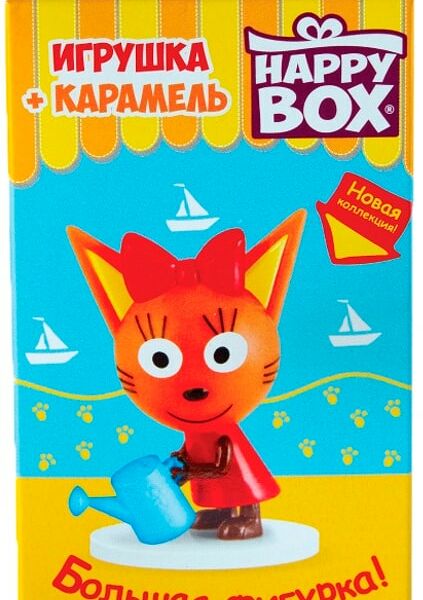 Набор Happy Box Три кота Фигурка + карамель 30г в ассортименте