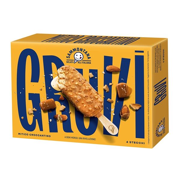 Десерт замороженный Sammontana «Итальянское мороженое Груви Кроккантино