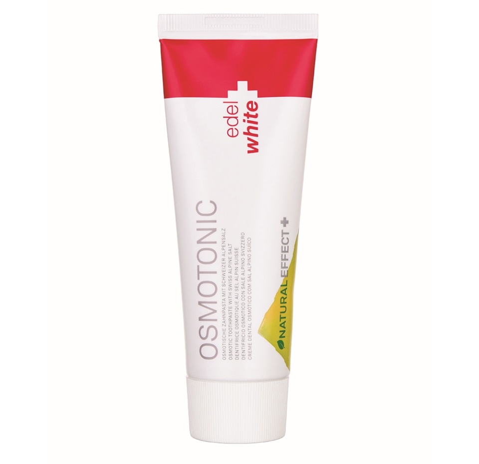

Зубная паста edel+white Osmotonic Effect+ с швейцарской альпийской солью. Очищение, Защита, Детоксикация Scanderra Gmbh 75 мл, Швейцария