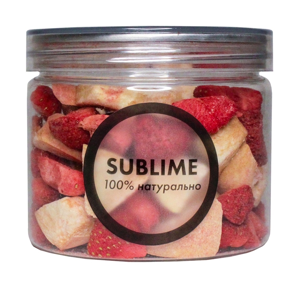 

Чипсы ягодные Sublime Клубника и Персик сублимированные без сахара 25 г