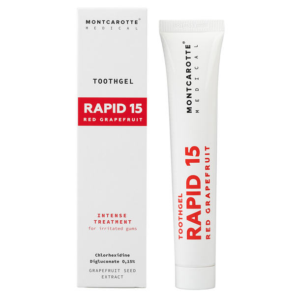 МонтКаротт Рапид 15 Зубная паста гелеобразная Красный Грейпфрут