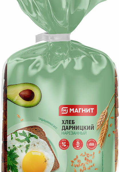 Хлеб Магнит Дарницкий формовой нарезка 350 г