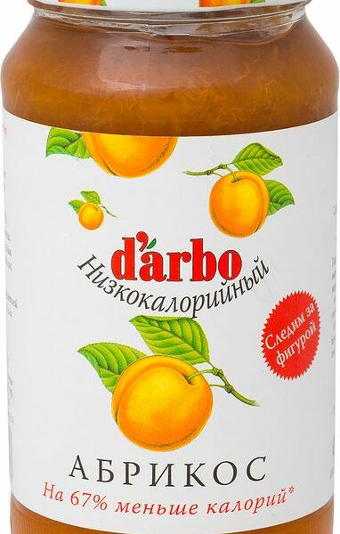 Конфитюр Darbo абрикосовый с пониженной калорийностью, 220г