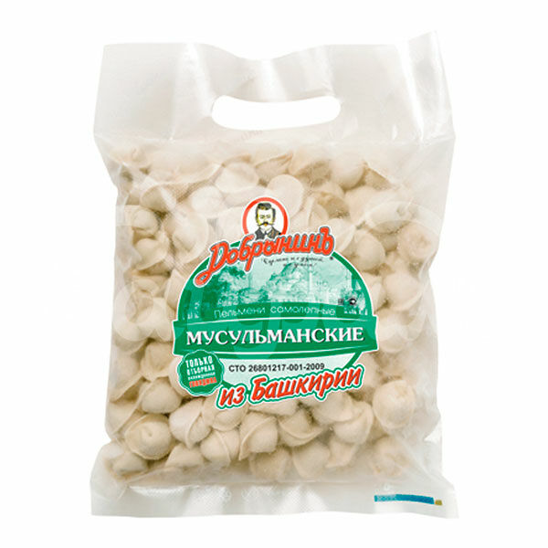 Пельмени Мусульманские Добрынинъ 800гр Самолепные