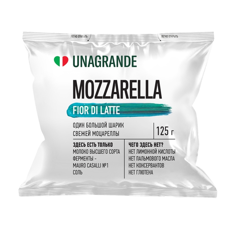 

Сыр Unagrande Моцарелла fior di latte 45% 125 г