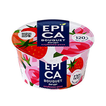 Йогурт Epica Bouquet Клубника-роза 4,8%
