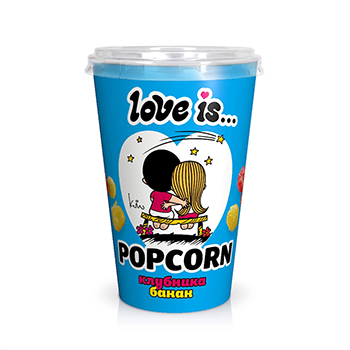 

Попкорн Love is со вкусом клубники и банана в карамели 120 г