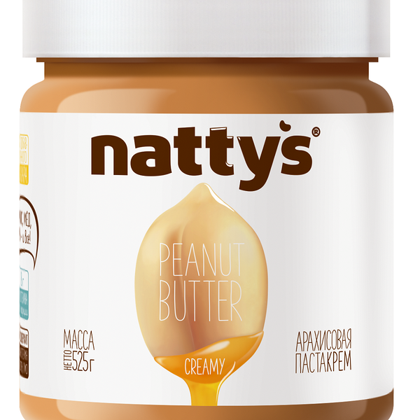 Паста арахисовая с медом Nattys, 525 г