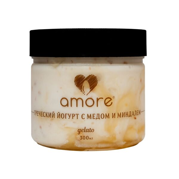 Мороженое Amore Греческий Йогурт с Медом и Миндалем 290г, Россия
