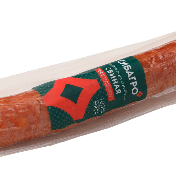 Колбаса СибАгро Свиная полукопченая 250 г