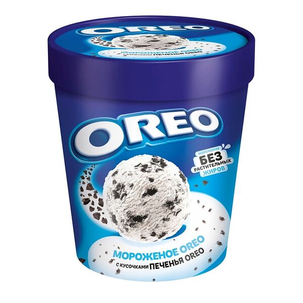 Мороженое пломбир Oreo с печеньем