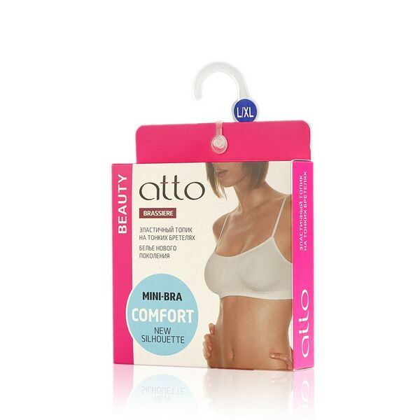 Женский бюстгальтер Atto эластичный, черный, L-XL