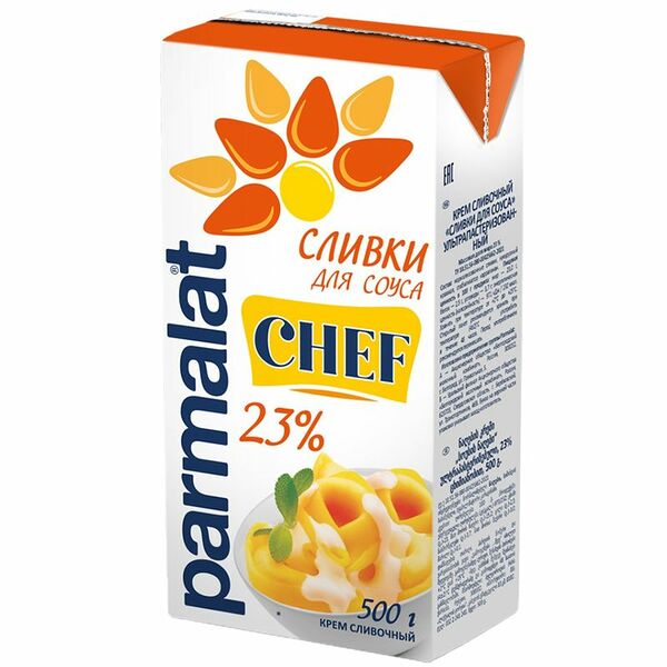 Сливки Parmalat стерилизованные 23%, 500мл