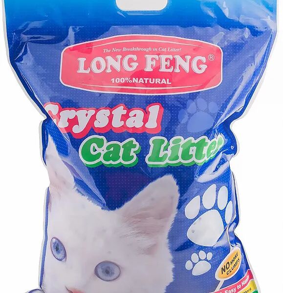 Crystal наполнитель для кошачьего туалета, силикагелевый, впитывающий