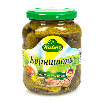 Корнишоны Kuhne в маринаде консервированные