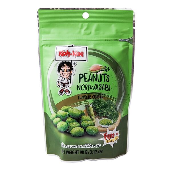 Орехи в хрустящей оболочке со вкусом васаби, Koh-Kae, 90 г, Таиланд