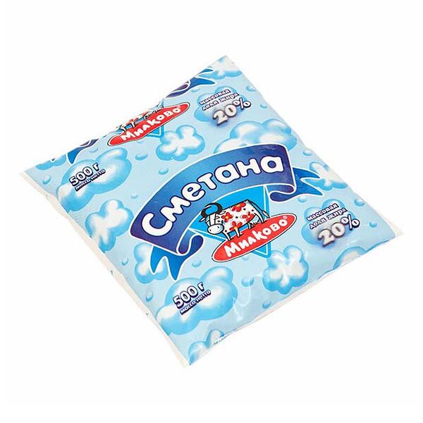 Сметана МИЛКОФ 20% без змж