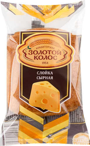 Слойка дрожжевая Золотой Колос сырная 70 г