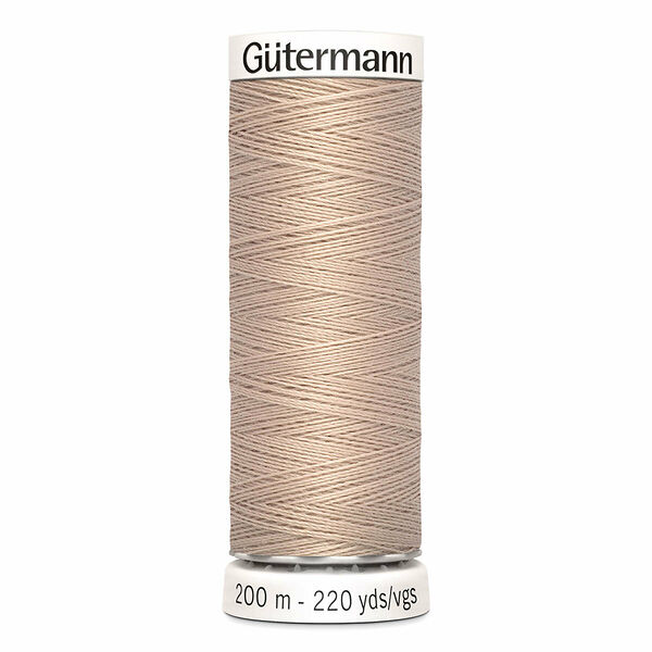 748277 Нить Sew-all для всех материалов, 200м, 100% п/э Gutermann(121 бледно-песочный)
