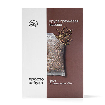 Крупа гречневая, «Просто Азбука», 5х100 г, в пакетиках, Россия
