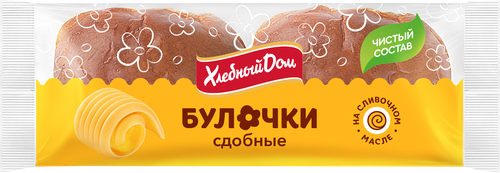 

Булочки сдобные Хлебный дом 2х50 г