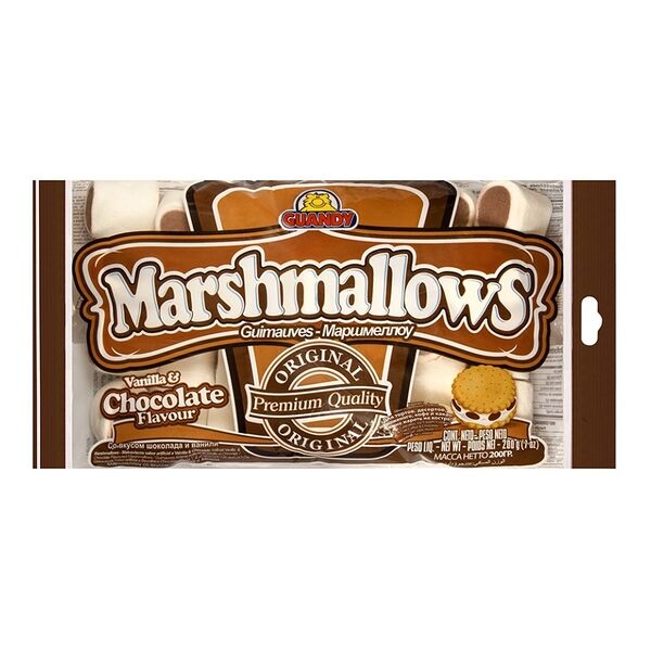 Маршмеллоу GUANDY Premium Vanilla Chocolate шоколад и ваниль 200 г