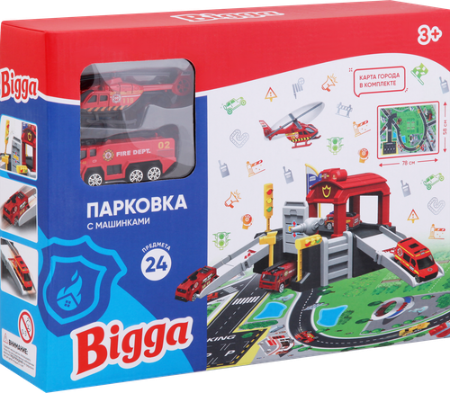 

Набор игровой BIGGA Парковка с машинками, 24 предмета, Арт. 2203I0107