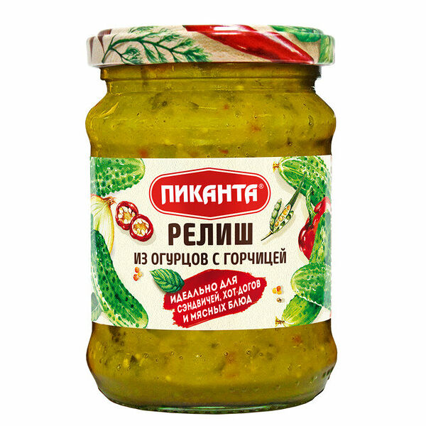 Релиш из огурцов с горчицей ТМ Пиканта