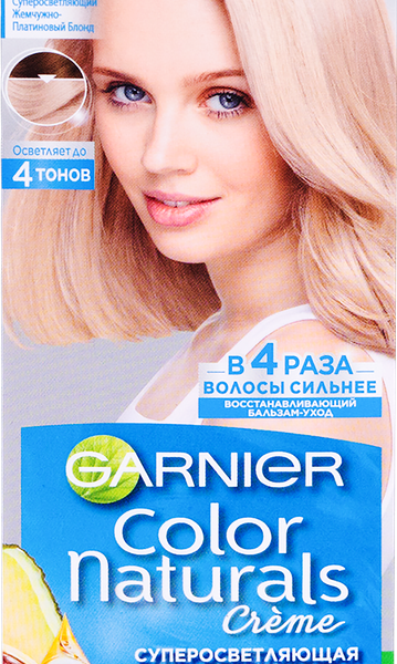 Крем-краска для волос Garnier Color Naturals Суперосветляющая оттенок 112 Жемчужно-платиновый блонд