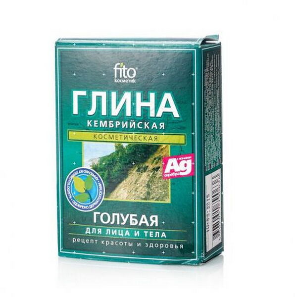 Глина кембрийская голубая, Фитокосметик вес 0.111 100г кор.