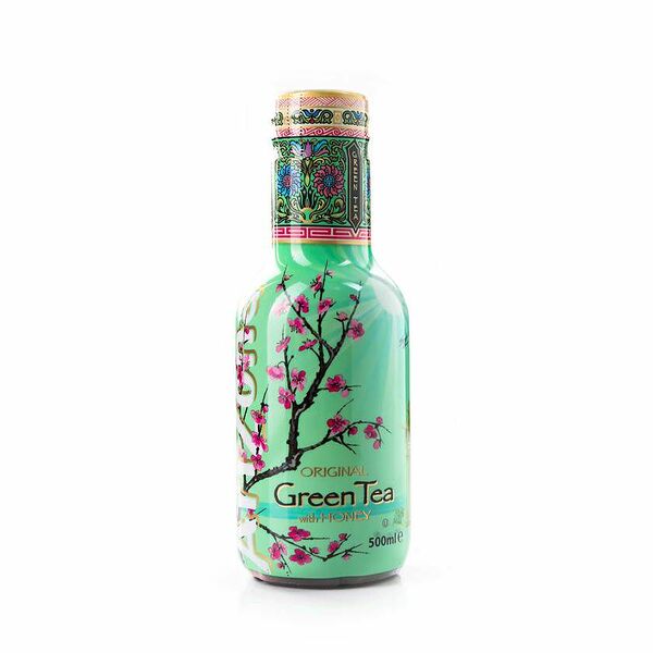 Холодный чай AriZona Green Tea с женьшенем и медом 0.5 л, Германия