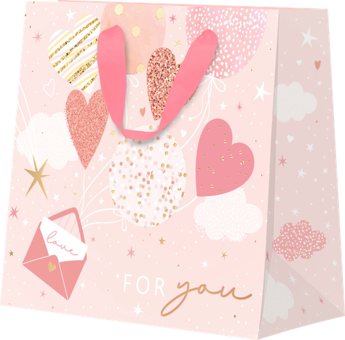 

Пакет подарочный Love is all, 15х14х8см Арт. SGT, в ассортименте