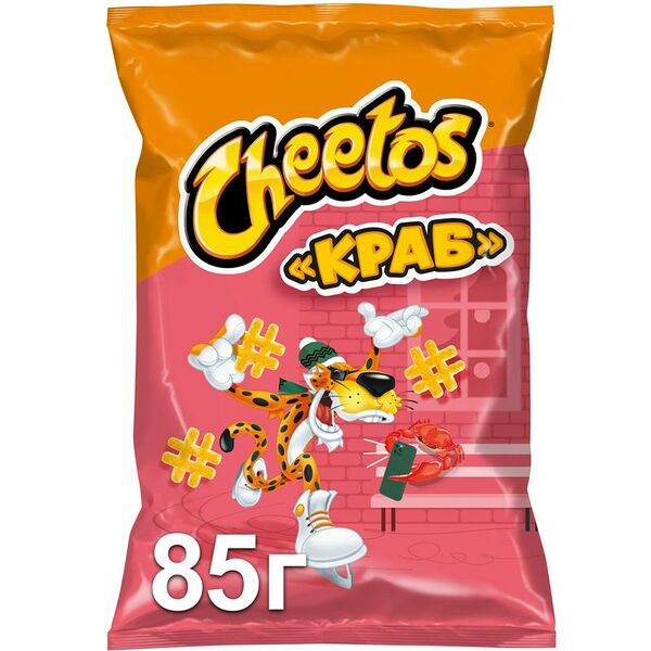 Снеки кукурузные Cheetos Краб, 85г
