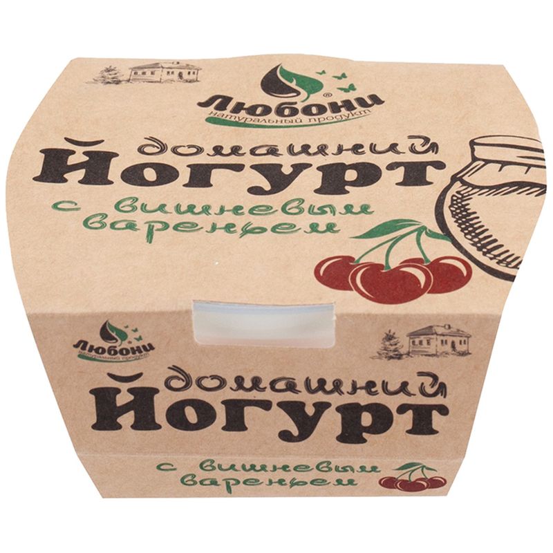 

Йогурт Любони с вишневым вареньем 3.8% 150 г