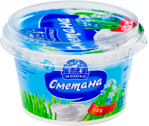 

Сметана Томское молоко 15% 180 г