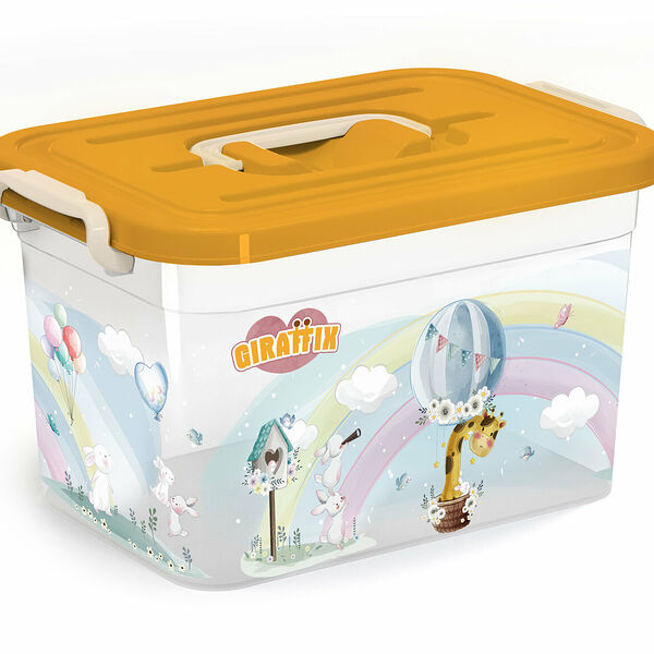 Ящик для хранения ПОЛИМЕРБЫТ Giraffix, детский, 6.5л