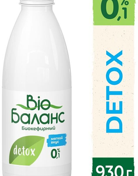 Биопродукт кефирный Bio Баланс 0% 930мл
