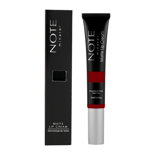 Крем для губ `NOTE` MINERAL MATTE LIP CREAM минеральный матовый тон 07, 12 мл