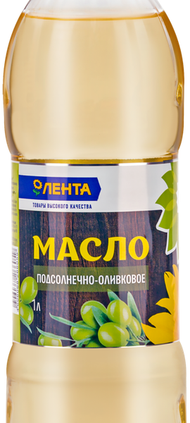 Масло растительное ЛЕНТА Смесь подсолнечно-оливковая