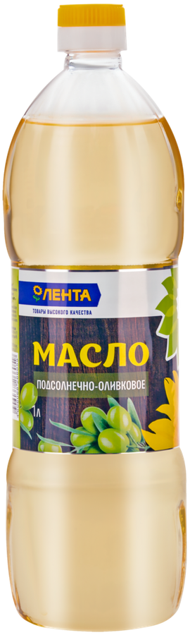 

Масло растительное ЛЕНТА Смесь подсолнечно-оливковая 1л