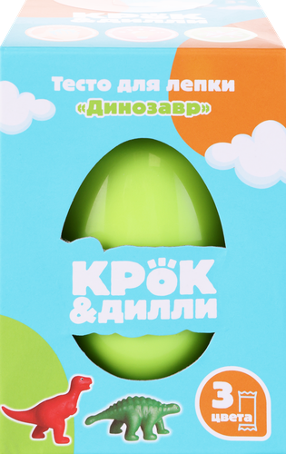 

Набор игровой Крок&дилли Тесто для лепки с аксессуарами в яйце, 6 предметов