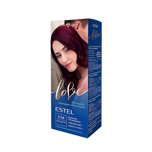 Стойкая краска для волос Estel Love т.5.56 Бургундский 115 мл