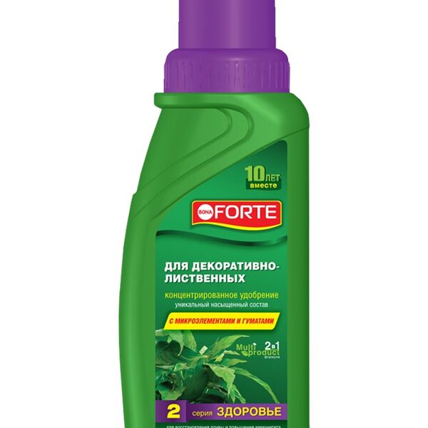 Жидкое комплексное удобрение Bona forte Здоровье для декоративно-лиственных