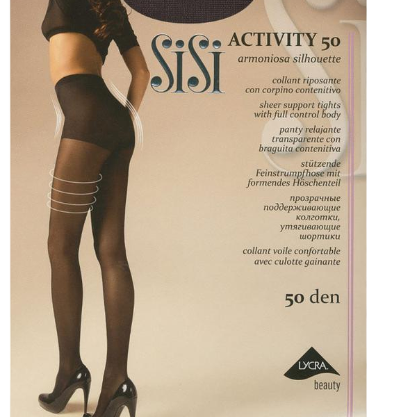 Колготки женские SiSi Activity 50 den grafite, р 2