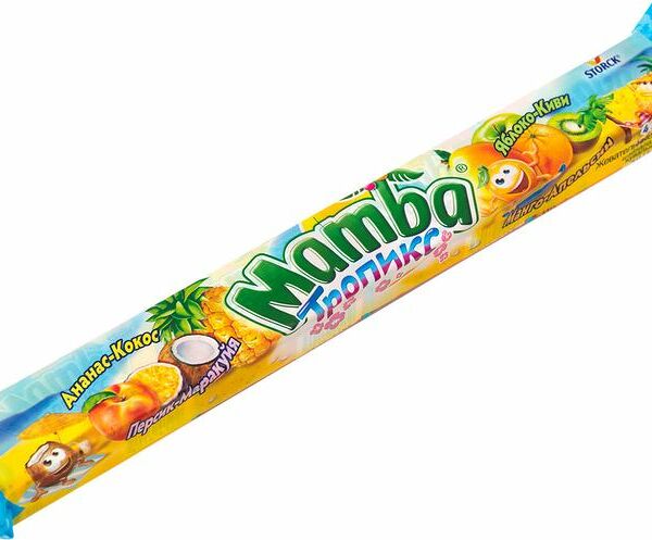 Жевательные конфеты Mamba Stork Тропикс, 106 г