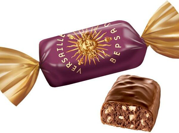 Конфеты KDV версаль, пралине с хрустящими шариками